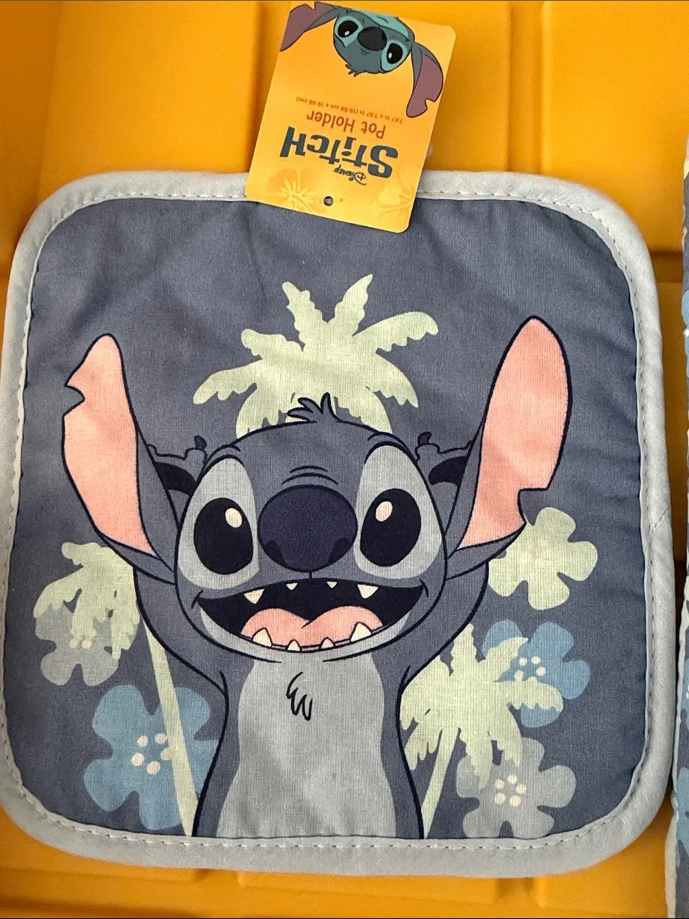 Disney Stitch Kids Oven Mitt & Pot Holder Set - Gray, Blue, Pink